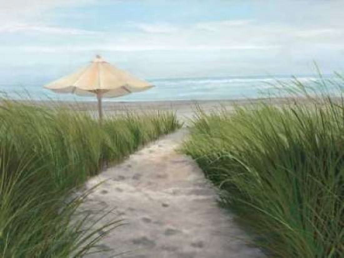 Posterazzi Umbrella on the Beach Canvas Art - Julie Peterson (22 x 28)