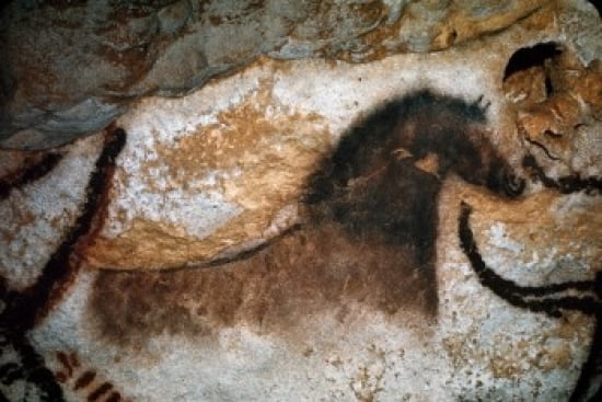 Posterazzi Uncompleted Horse Lascaux Caves France Canvas Art -  (24 x 36)
