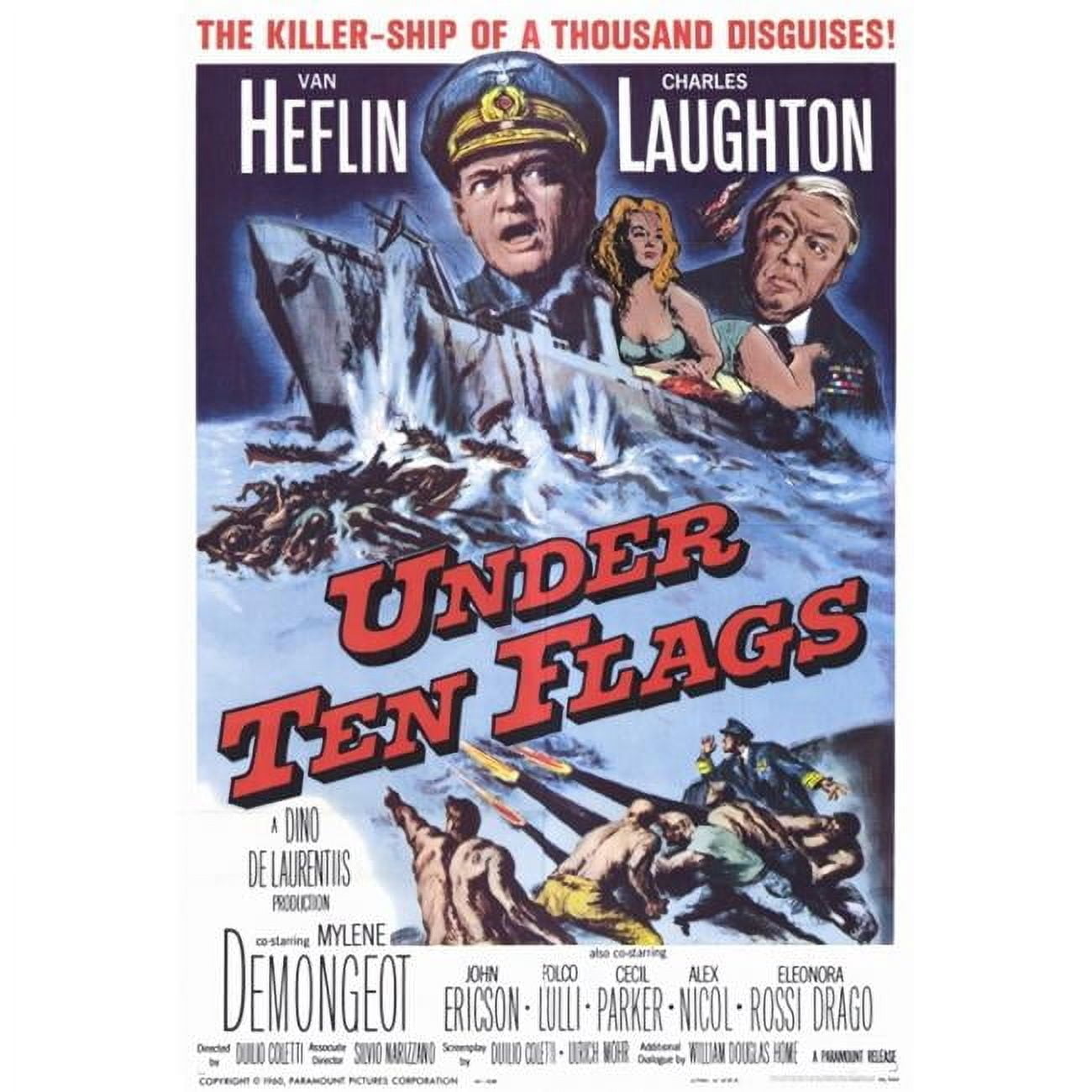 Posterazzi Under Ten Flags Movie Poster - 27 x 40 in. - Walmart.com