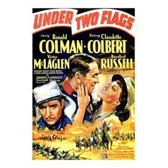 Posterazzi Under Two Flags Movie Poster - 11 x 17 in.