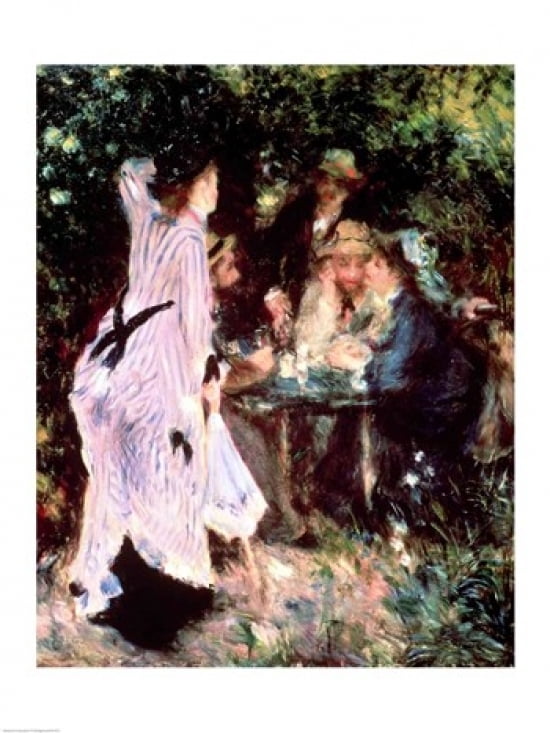 Posterazzi Under the Trees of the Moulin de la Galette 1875 Canvas Art - Pierre-Auguste Renoir (24 x 36)