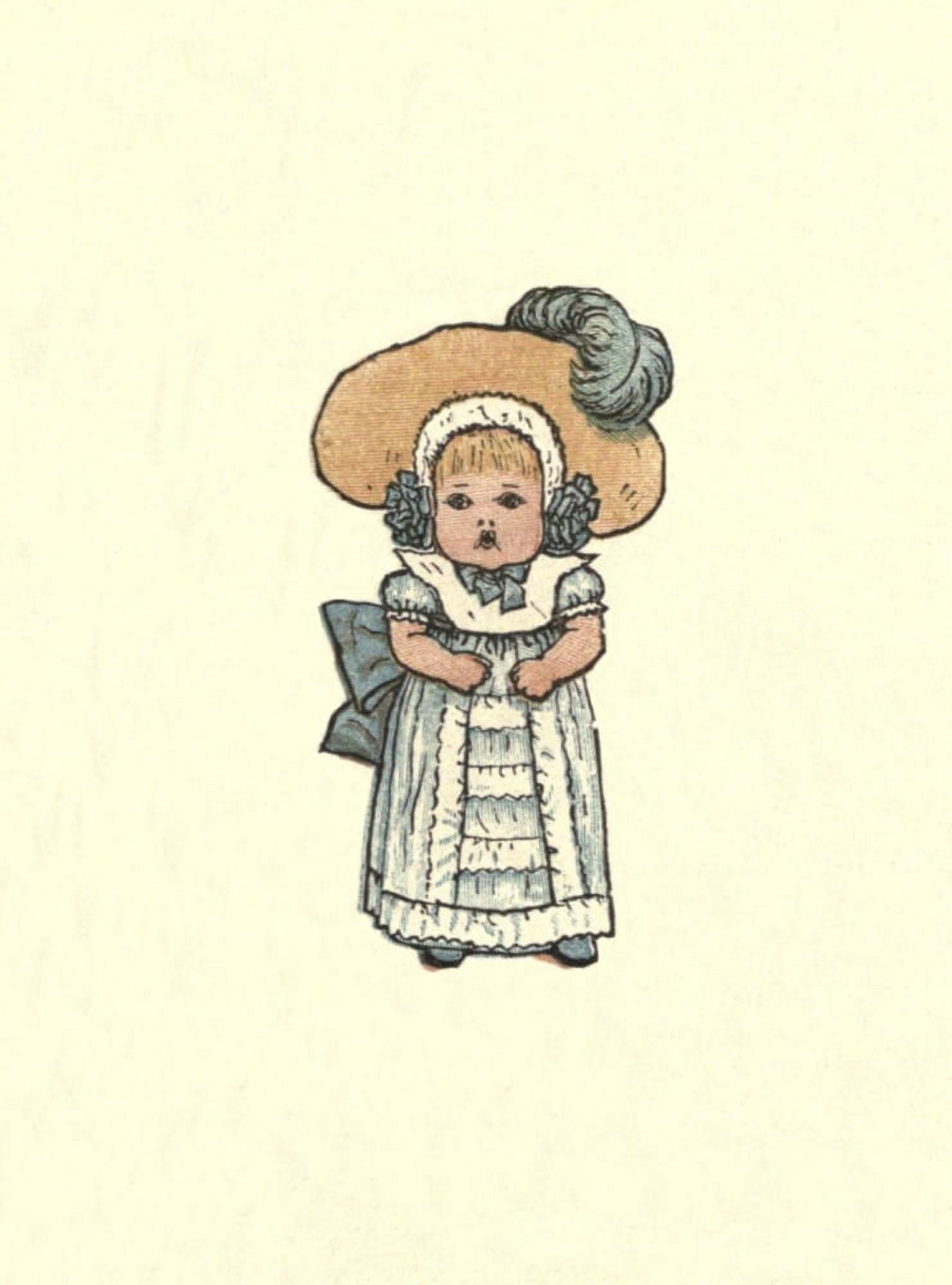 Posterazzi Under the Window 1879 Tiny tot Canvas Art - Kate Greenaway (24 x 36)
