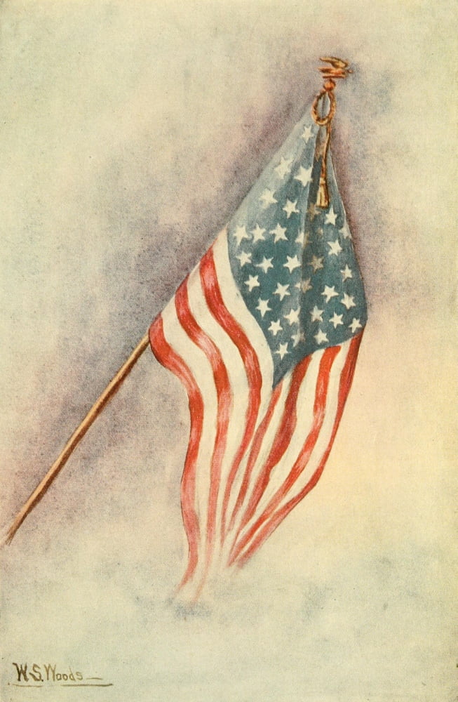 Posterazzi Unique Souvenir Album 1918 The Emblem of Democracy Canvas Art - WS Woods (24 x 36)