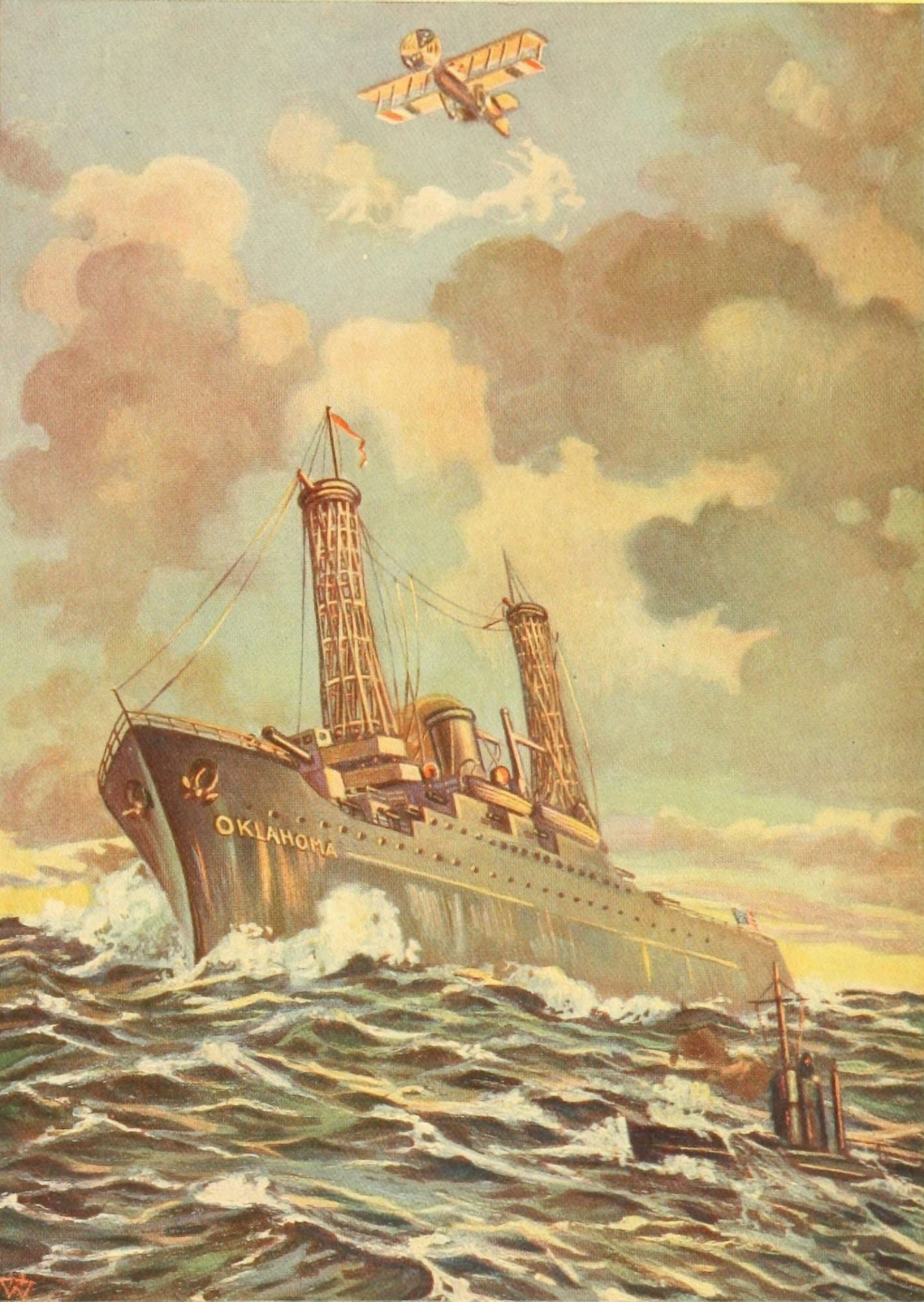 Posterazzi Unique Souvenir Album 1918 The Oklahoma Canvas Art - WS Woods (24 x 36)