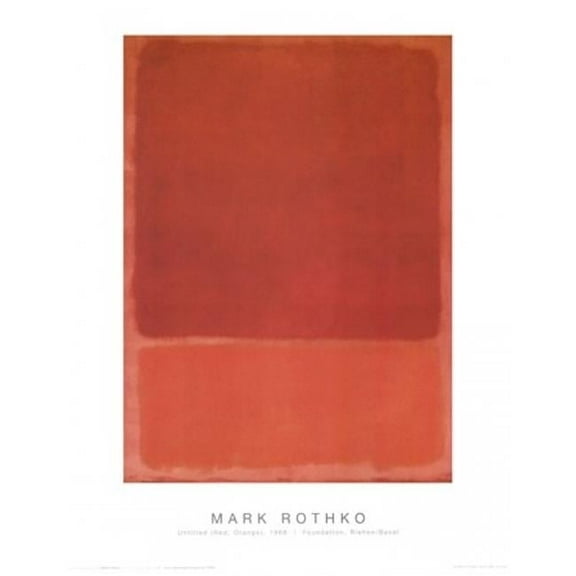 Posterazzi Untitled Red Orange Poster Print by Mark Rothko - 16 x 20 in.