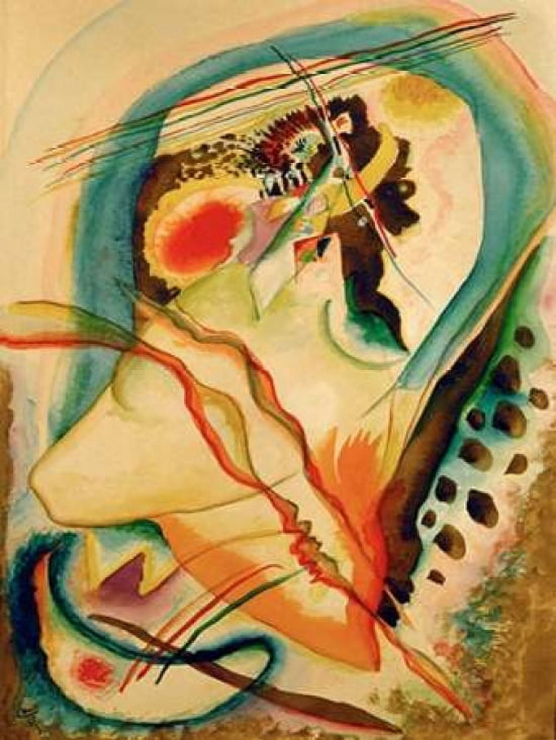 Posterazzi Untitled composition Canvas Art - Wassily Kandinsky (22 x 28)