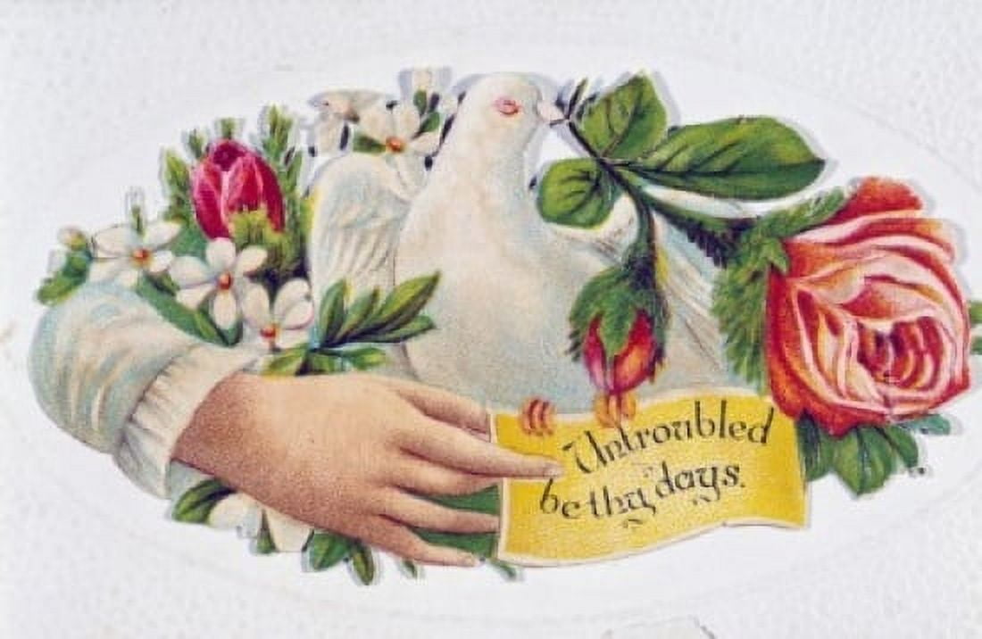 Posterazzi Untroubled Be Thy Days Nostalgia Cards Canvas Art - (24 x 36)
