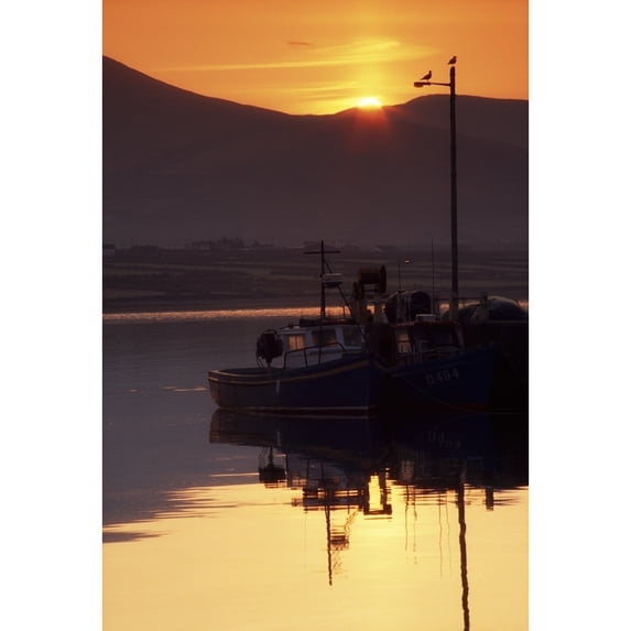 Posterazzi Valentia Island County Kerry Ireland - Fishing Boats Poster Print by Richard Cummins - 24 x 36 - Large