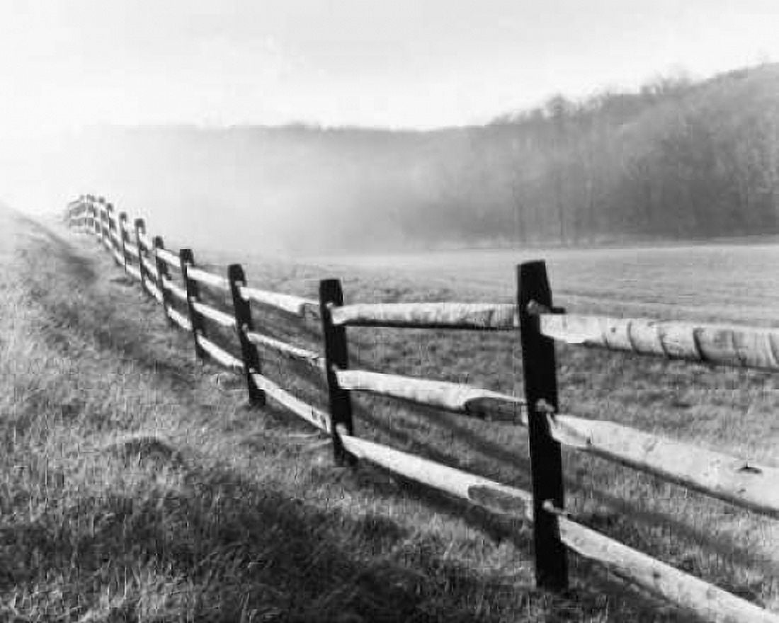 Posterazzi Vanishing Fence Canvas Art - Monte Nagler (24 x 30)