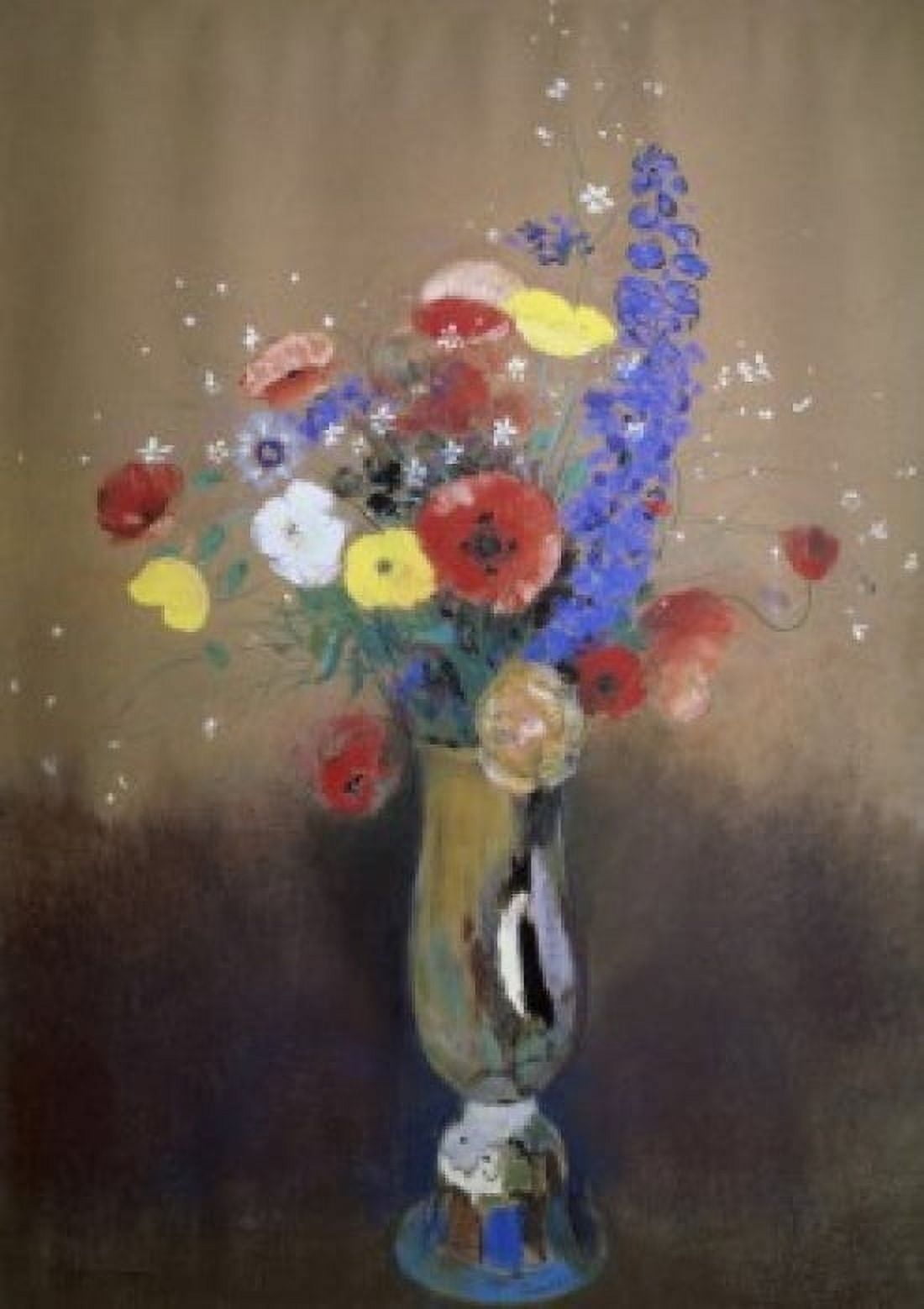 Posterazzi Vase of Flowers from a Field (Fleurs des Champs dans un Vase) Odilon Redon (1840-1916French) Musee dOrsay Paris Canvas Art - Odilon Redon (24 x 36)