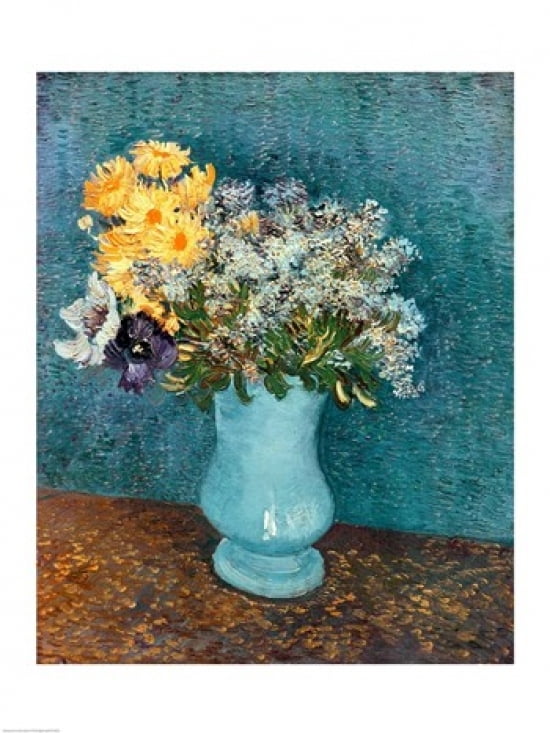 Posterazzi Vase of Flowers 1887 Canvas Art - Vincent Van Gogh (24 x 36)