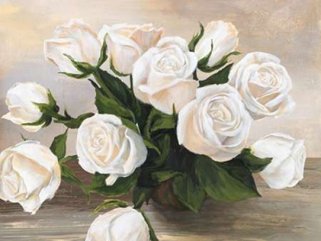 Posterazzi Vaso di rose Canvas Art - Silvia Mei (22 x 28)