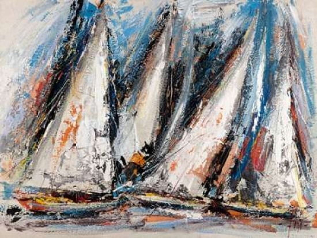 Posterazzi Vele nel cielo Canvas Art - Luigi Florio (22 x 28)