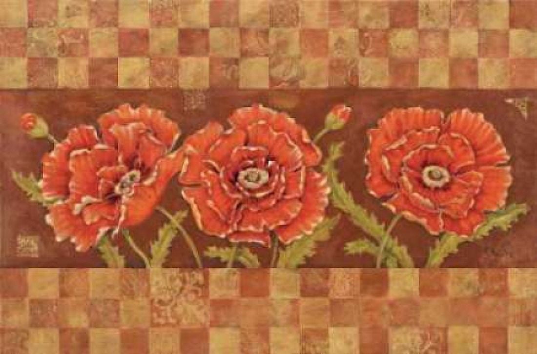 Posterazzi Venetian Poppies Canvas Art - Paul Brent (24 x 36)