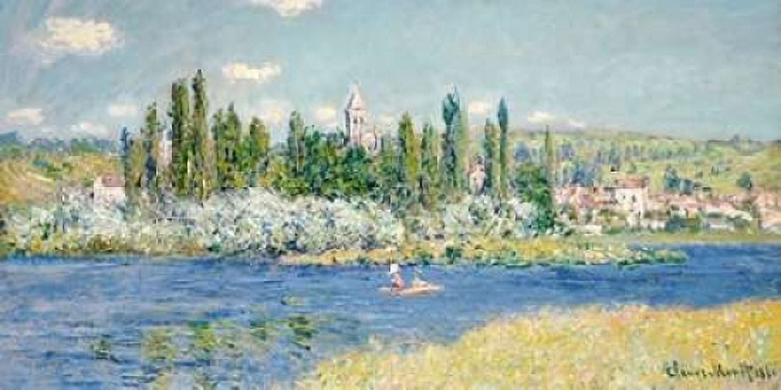 Posterazzi Vetheuil Canvas Art - Claude Monet (24 x 48)