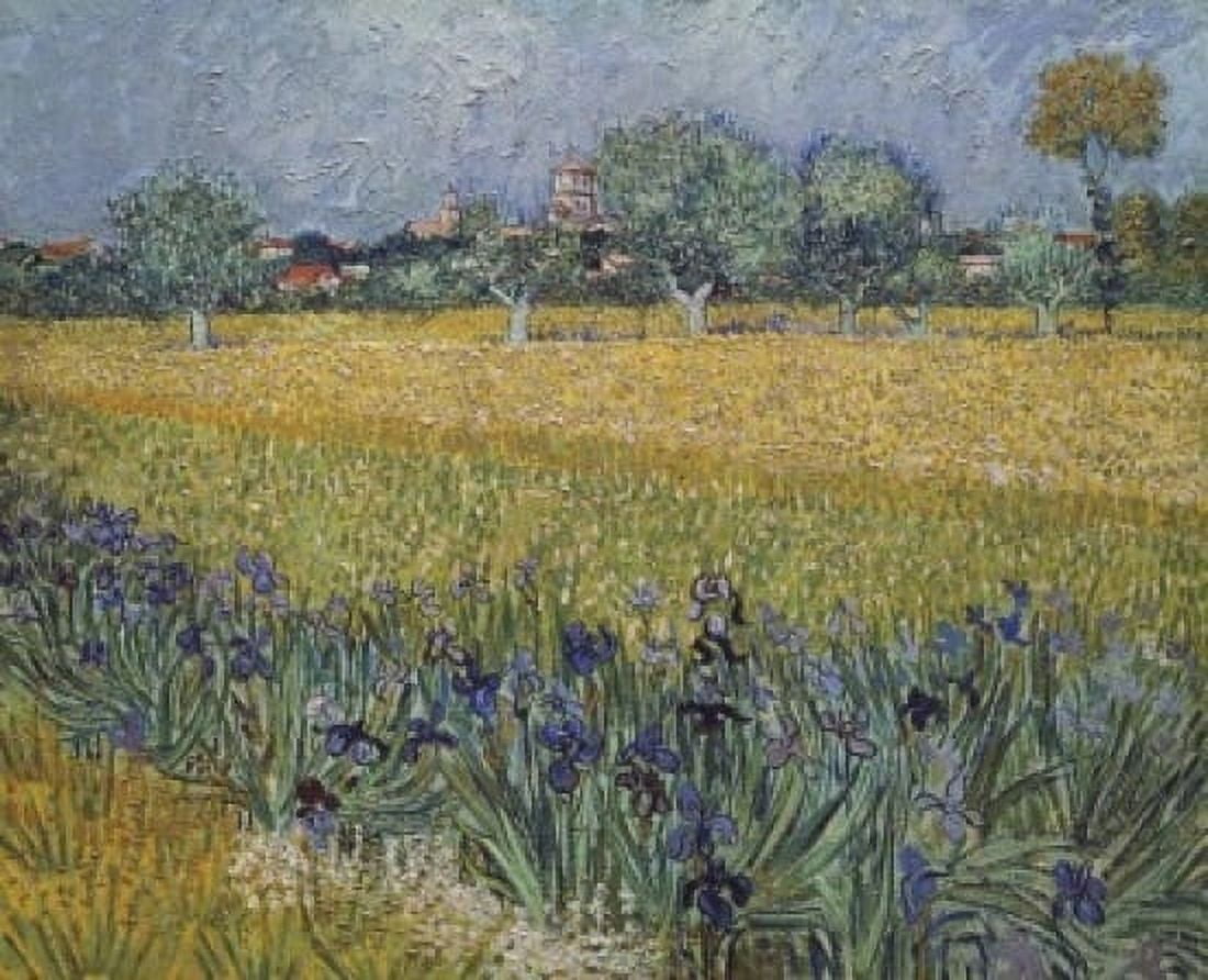Posterazzi View of Arles with Irises 1888 Vincent van Gogh (1853-1890Dutch) Oil on Canvas Van Gogh Museum Amsterdam Netherlands Canvas Art - Vincent van Gogh (24 x 36)