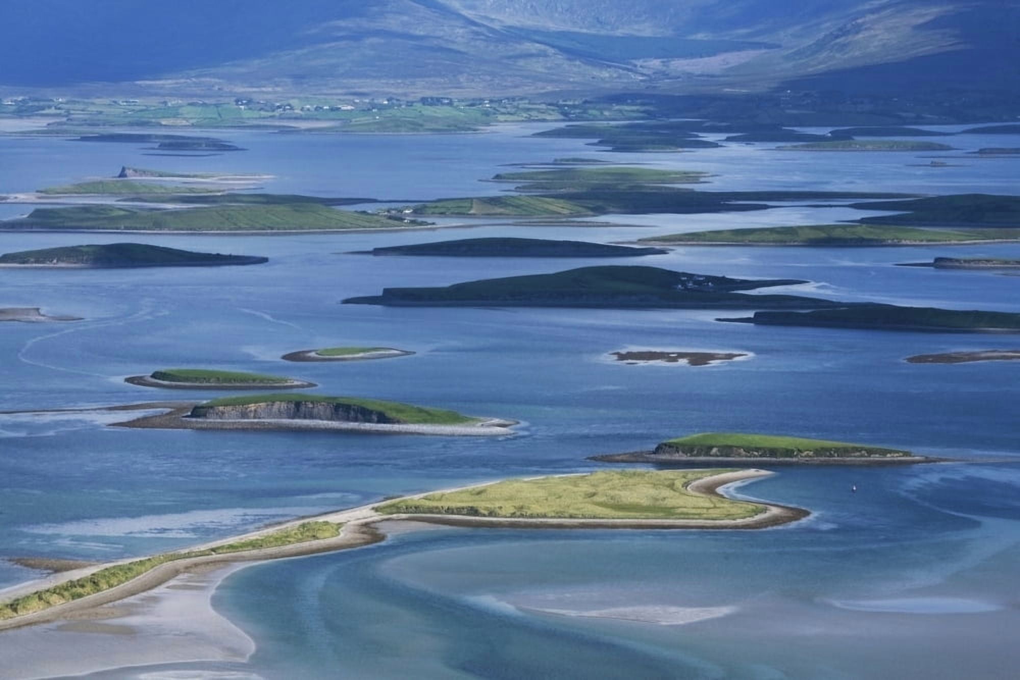 Posterazzi View from Mount Patrick over Clew Bay County Mayo Ireland Canvas Art - Carl Bruemmer Design Pics (38 x 24)