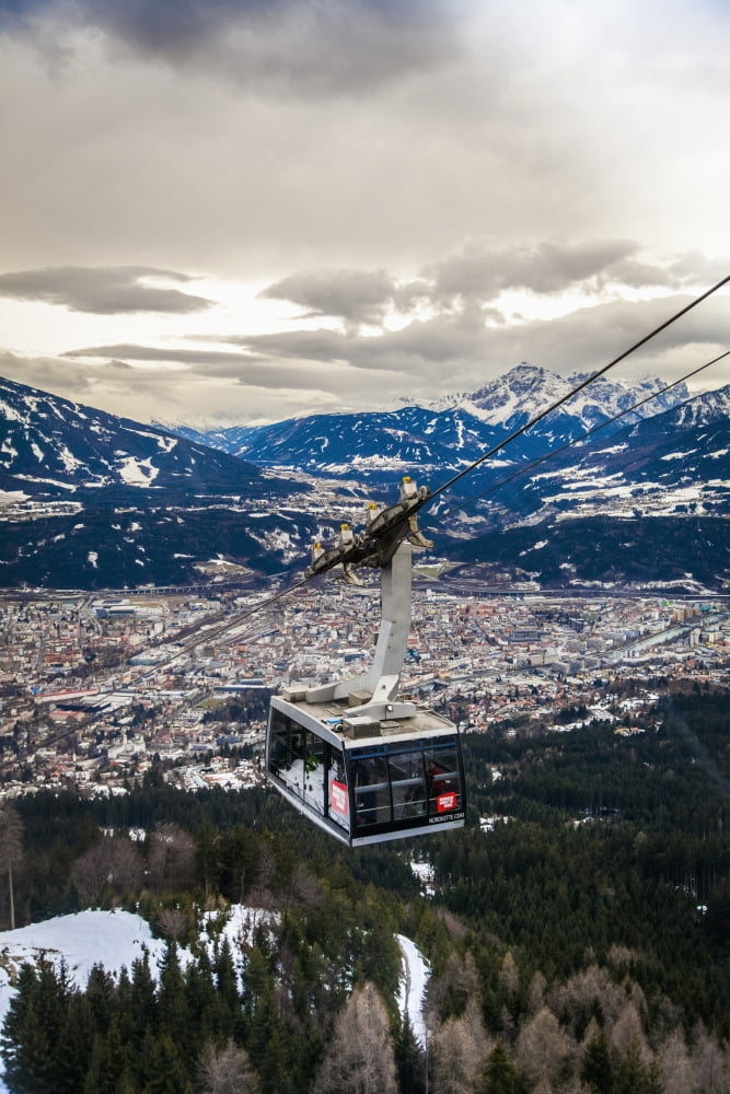 Posterazzi View of Alps around Innsbruck from Nordkette Innsbruck Tyrol Austria Canvas Art - Carlos Sanchez Pereyra  Design Pics (24 x 38)