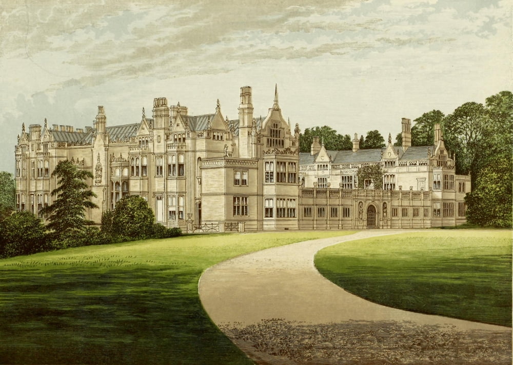 Posterazzi Views of Seats 1880 Rushton Hall Canvas Art - AF Lydon (24 x 36)