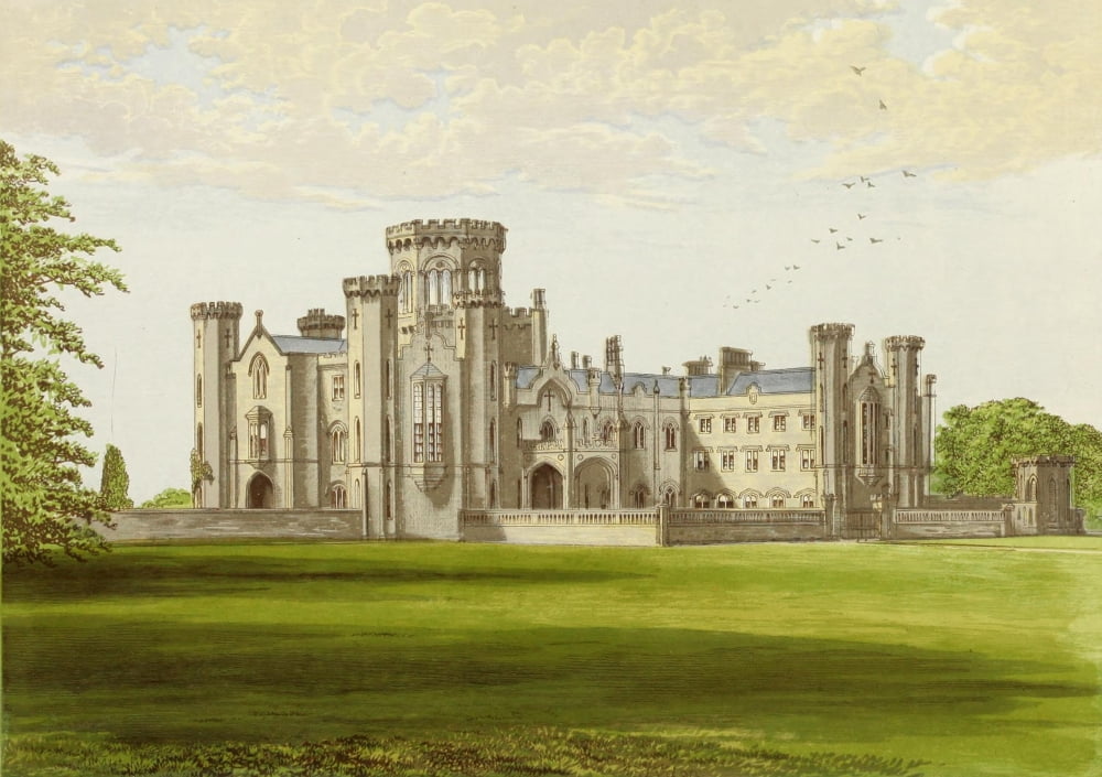 Posterazzi Views of Seats 1880 Studley Castle Canvas Art - AF Lydon (24 x 36)