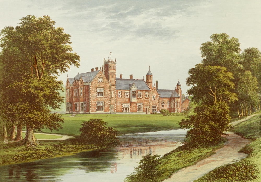 Posterazzi Views of Seats 1880 Thicket Priory Canvas Art - AF Lydon (24 x 36)