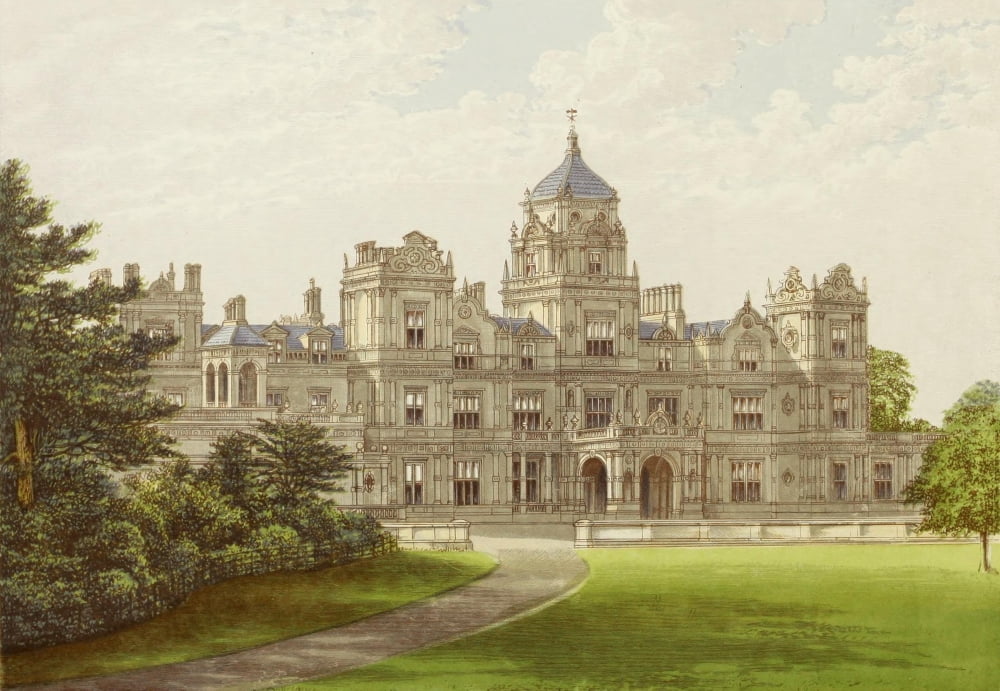 Posterazzi Views of Seats 1880 Westonbirt House Canvas Art - AF Lydon (24 x 36)