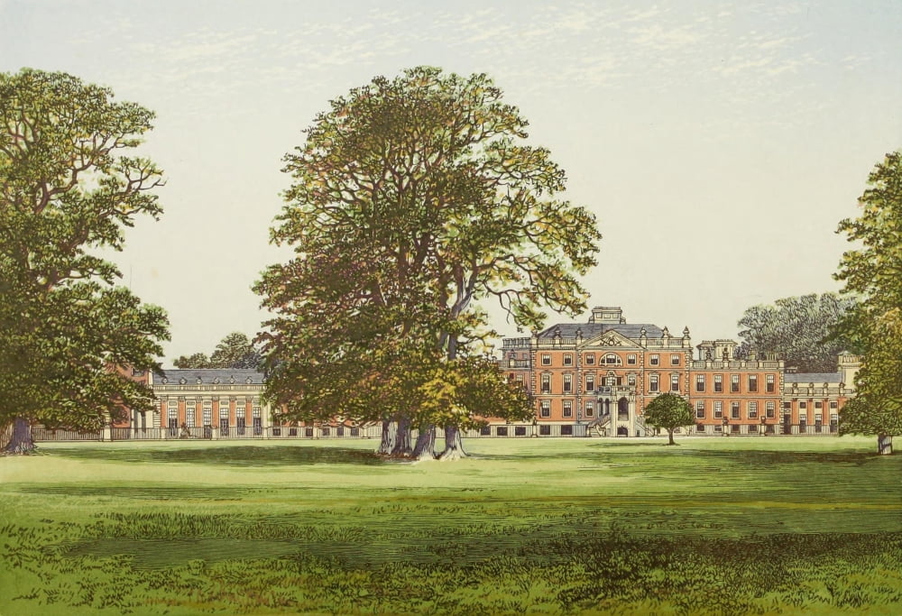 Posterazzi Views of Seats 1880 Wimpole Hall Canvas Art - AF Lydon (24 x 36)