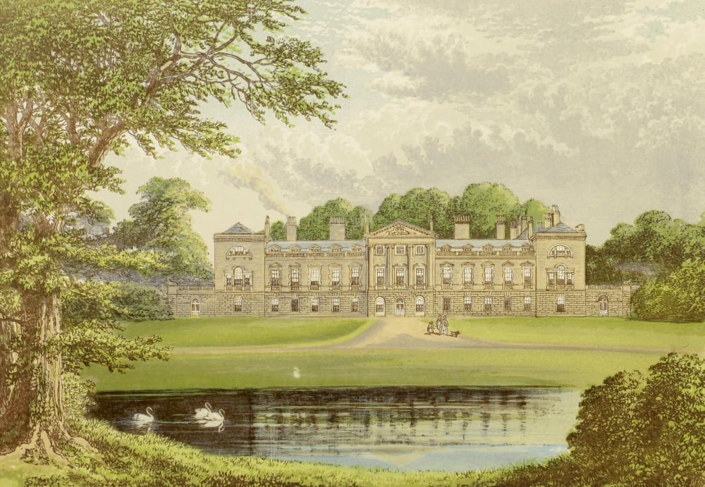 Posterazzi Views of Seats 1880 Woburn Abbey Canvas Art - AF Lydon (24 x 36)