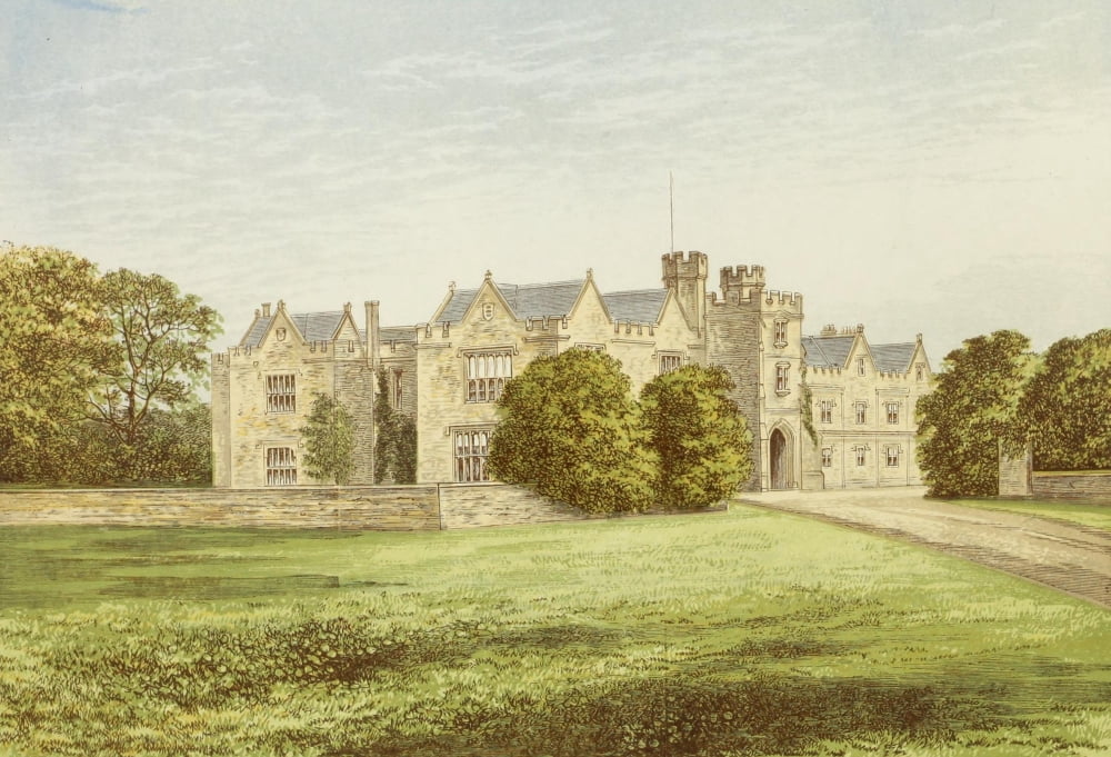 Posterazzi Views of Seats 1880 Wytham Abbey Canvas Art - AF Lydon (24 x 36)