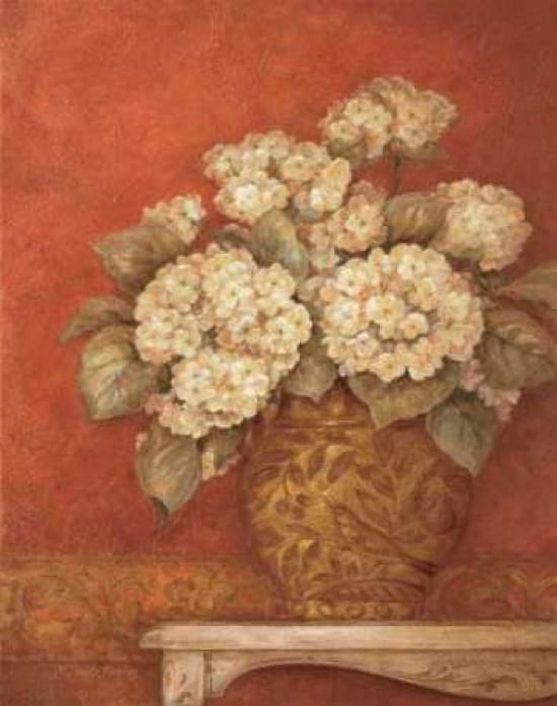 Posterazzi Villa Flora Hydrangeas Canvas Art - Pamela Gladding (22 x 28)