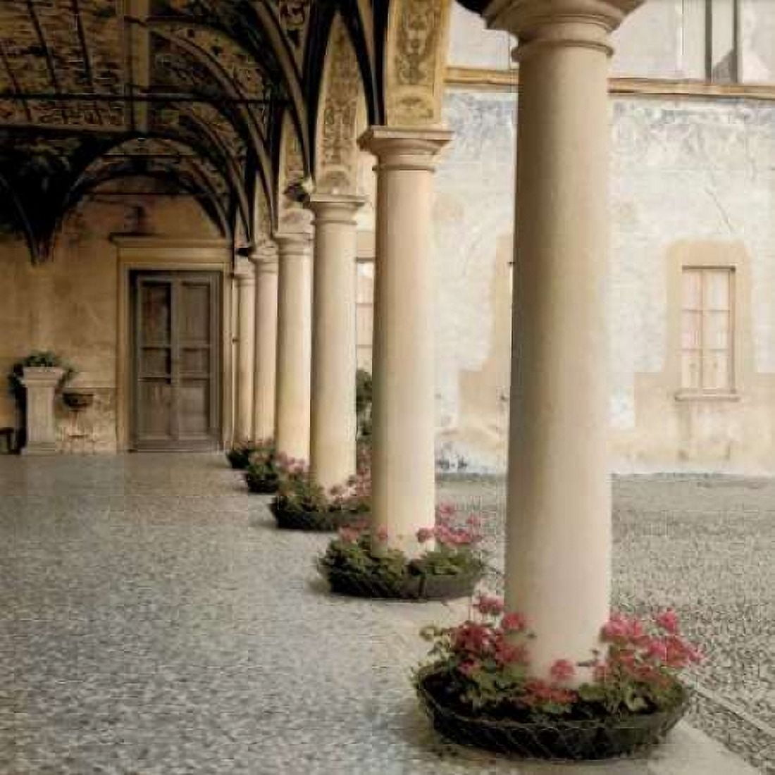 Posterazzi Villa Portico No 1 Canvas Art - Alan Blaustein (24 x 24)