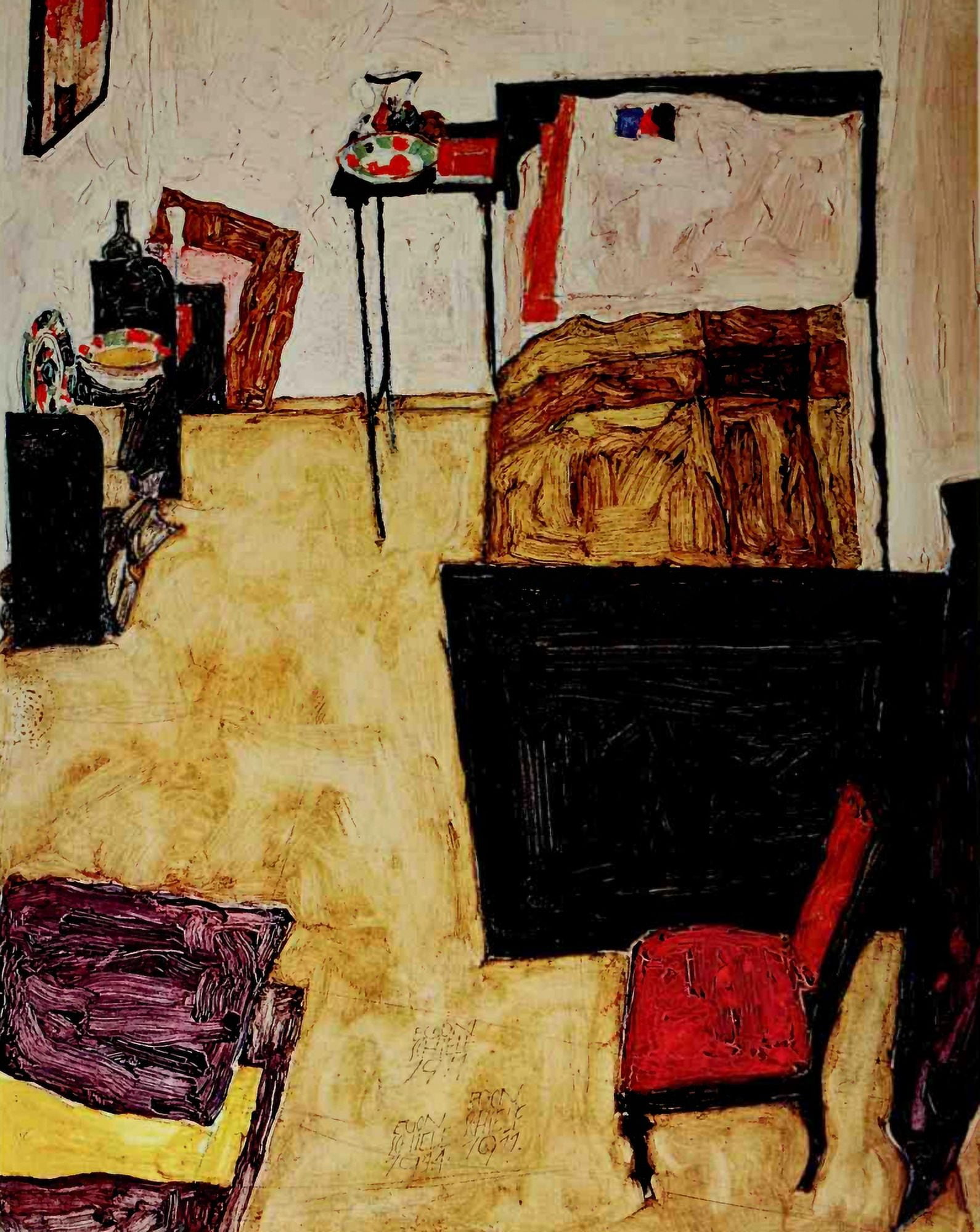 Posterazzi Villa R 1919 Canvas Art - Paul Klee (24 x 36)