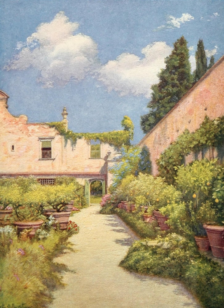 Posterazzi Villas of Florence and Tuscany 1922 Cigliano San Casciano V Canvas Art - Edward Stratton Holloway (24 x 36)