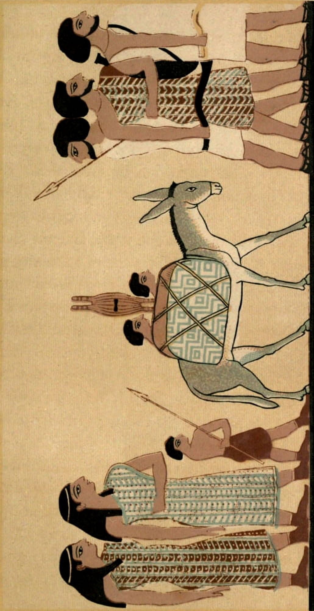 Posterazzi Vincent Brooks Day Lith The Pharaohs and their people 1884 Asiatic immigrants Canvas Art - Vincent Brooks Day Lith (24 x 36)