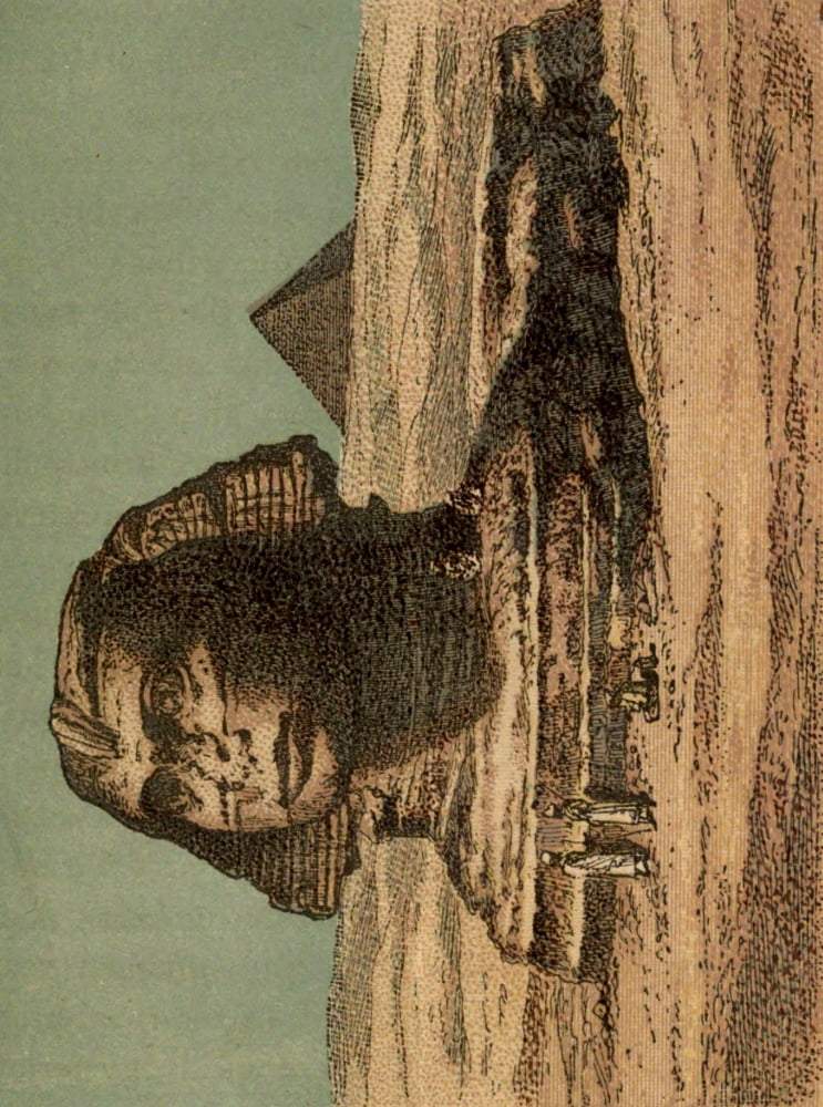 Posterazzi Vincent Brooks Day Lith The Pharaohs and their people 1884 The Sphinx Canvas Art - Vincent Brooks Day Lith (24 x 36)