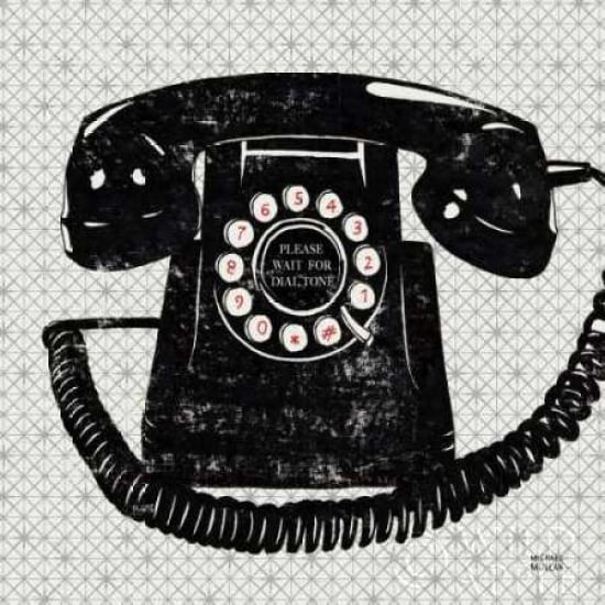 Posterazzi Vintage Analog Phone Canvas Art - Michael Mullan (24 x 24)