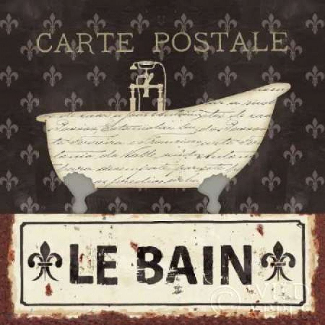 Posterazzi Vintage Bath VI Canvas Art - Pela Studio (24 x 24)