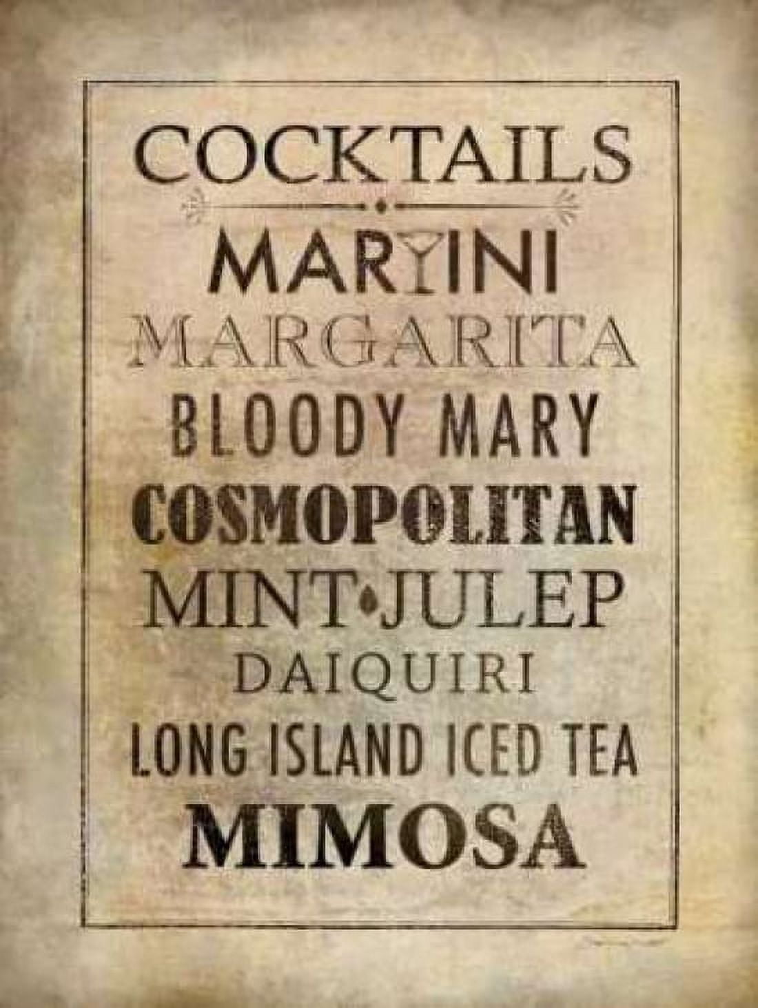 Posterazzi Vintage Cocktails Canvas Art - Stephanie Marrott (18 x 24)