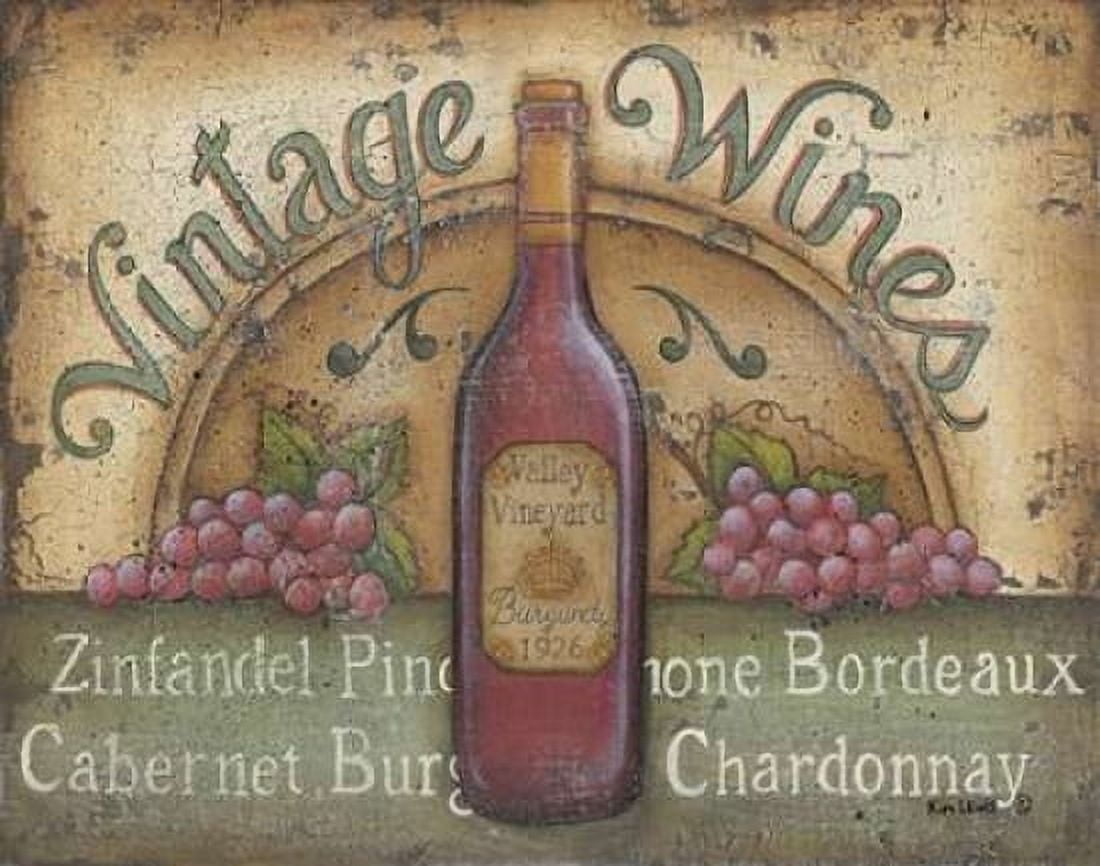 Posterazzi Vintage Wines Canvas Art - Kim Lewis (22 x 28)