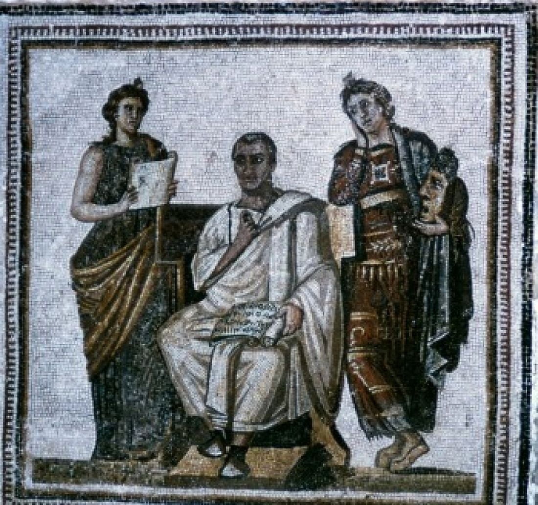 Posterazzi Virgil Mosaic Canvas Art - (24 x 36)