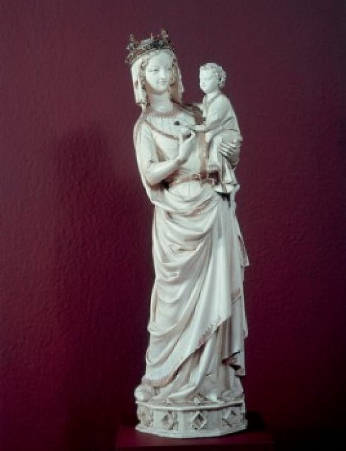 Posterazzi Virgin and Child ca 1300 Ivory Musee de Louvre Paris France Canvas Art - (24 x 36)