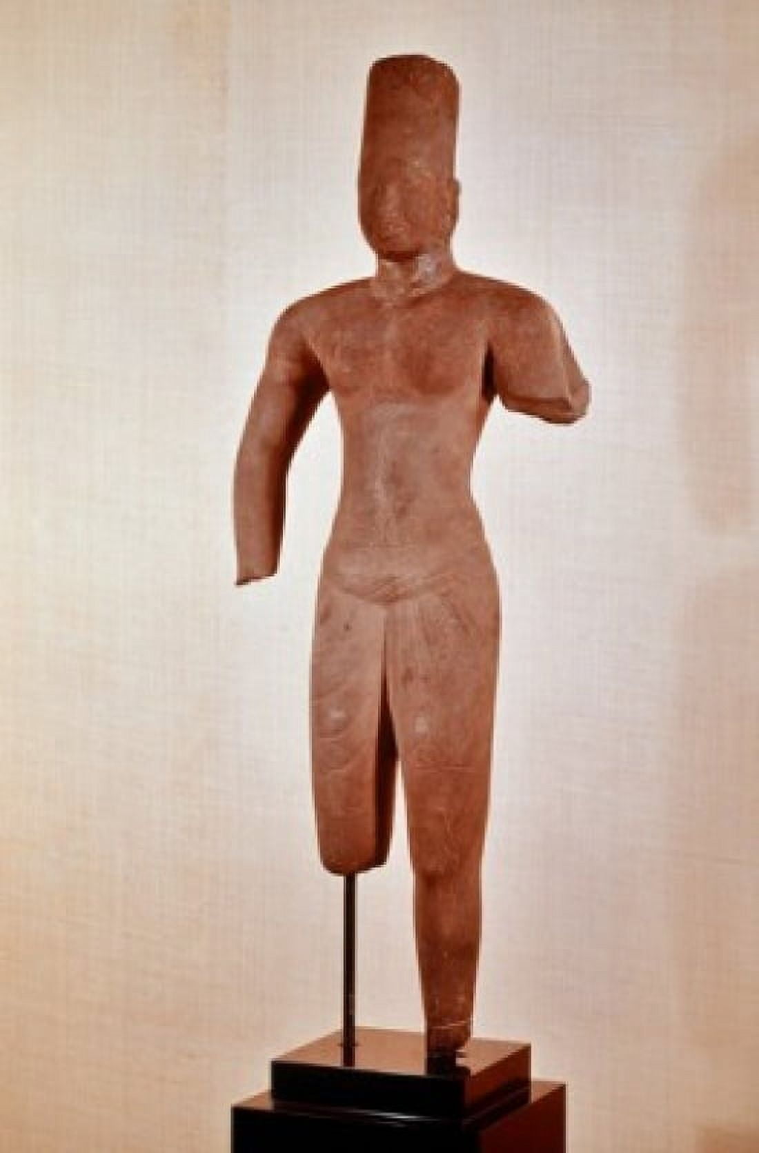 Posterazzi Vishnu (Prasat Andet Style) 8th Century Cambodian Art Sandstone Cleveland Museum of Art Ohio Canvas Art -  (24 x 36)