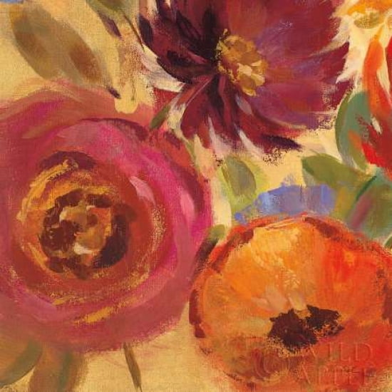 Posterazzi Vivid Flowers Crop I Canvas Art - Silvia Vassileva (24 x 24)