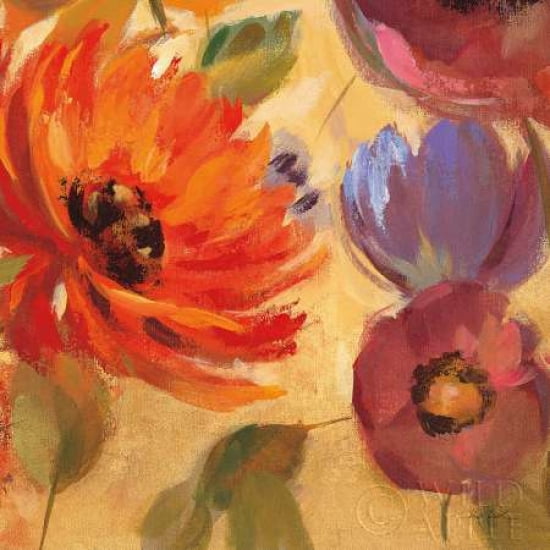 Posterazzi Vivid Flowers Crop II Canvas Art - Silvia Vassileva (24 x 24)