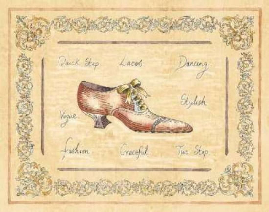 Posterazzi Vogue Shoe Canvas Art - Banafshe Schippel (22 x 28)
