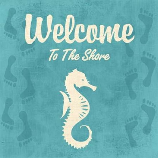 Posterazzi WELCOME TO THE SHORE Canvas Art - Piper Ballantyne (24 x 24)
