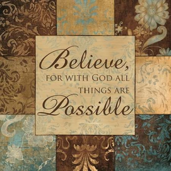 Posterazzi WITH GOD Canvas Art - Artique Studio (24 x 24)