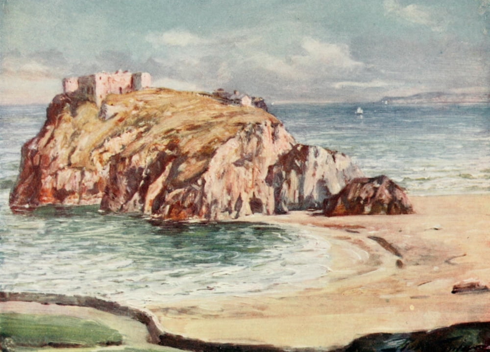 Posterazzi Wales 1911 St Catherines Rock Tenby Canvas Art - Unknown (24 x 36)