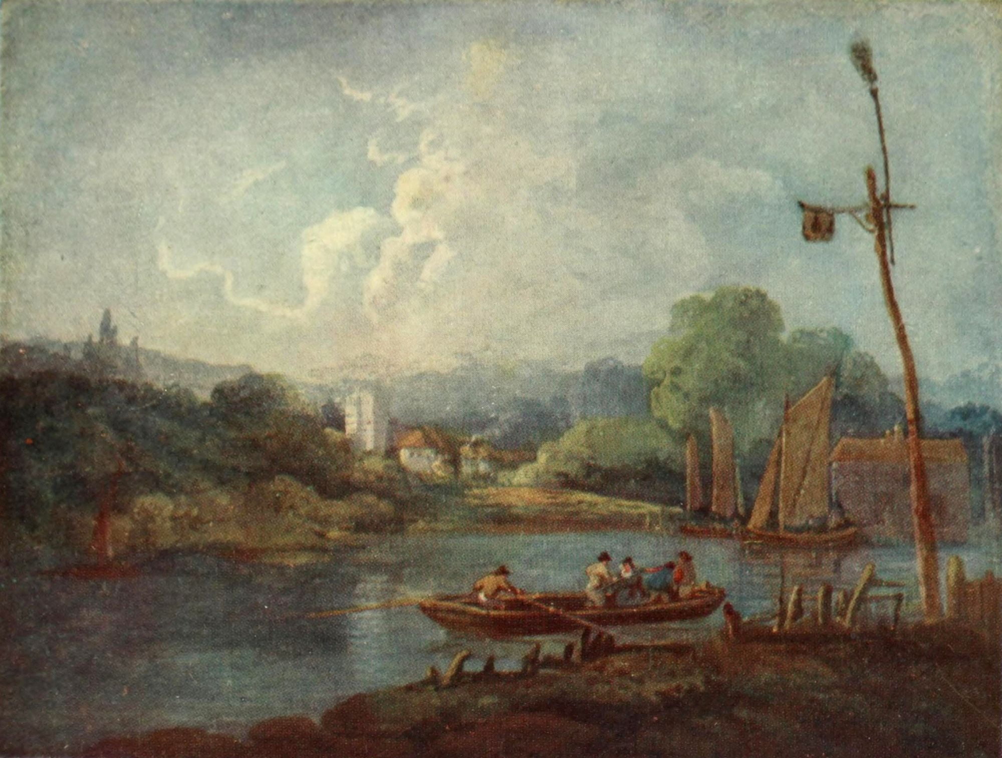 Posterazzi Walkers Quarterly 1926 Wooldham Ferry nr Rochester Canvas Art - John Laporte (24 x 36)