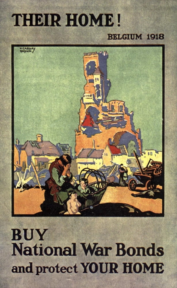 Posterazzi War Posters 1920 Buy National War Bonds Canvas Art - F Gregory Brown (24 x 36)